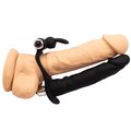 Geminate Dual Penetration Vibrating Rabbit Strap-On - 6.5 Inch