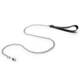 DOMINIX Deluxe Leather Handle Chain Lead