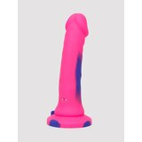 Lifelike Lover Luxe Realistic Multicoloured Silicone Vibrating Dildo 7 Inch - Pink