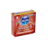 Skins Condoms Strawberry 4 Pack