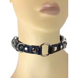Leather Collar with D-Rings