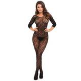 Lovehoney Black 3/4 Sleeve Lace Bodystocking