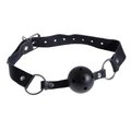 Black Leather Ball Gag