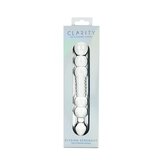 Clarity Elysian Serenade Glass Dildo: 191mm Curved Pleasure Wand for Couples