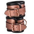 Beautifully Bound Rose Gold Real Leather Ankle Cuffs