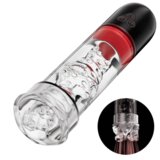 Bestvibe Vibrating  Sucking 2 IN 1 Lips Penis Pumps Male Sex Toys