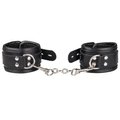 Blackline Bind - Faux Leather Heavy Duty Padded Wrist Cuffs
