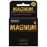 Trojan Magnum Lubricated Condoms - 3 Pack
