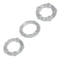 Clarity Set of Three Clear Jelly Cock Rings