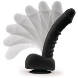 Uprize Remote Control Vibrating Dildo: 8 Inch Bionic Realistic Silicone Dildo in Black