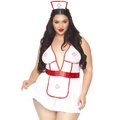 Leg Avenue Nurse Costume Plus Size - White - Plus size