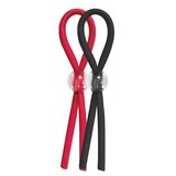 Enhancer Silicone Cockties - Black/Red