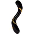 Glacier Glass Gold Rush Black G-Spot Dildo - 7 Inch