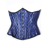 Blue Patterned Corset S