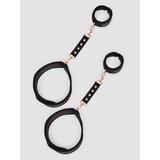 Bondage Boutique Soft Wrist to Thigh Restraints - Black