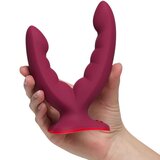 Fun Factory Ryde Red Double Ended Grinding Silicone Dildo - Red