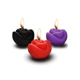 Fire Garden 3-Piece Rose Candle Set