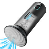 Bliss - 9 Suction Modes  Powerful Vibration 2.8x Wide Sleeve Electric Male Masturbator Cup