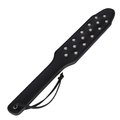 Studded Black Faux Leather Slapping Paddle - 15 Inch