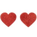 Cottelli Collection Cottelli Nipple Stickers Hearts - Red