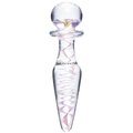 Glacier Glass Pretty Petals Flower Butt Plug - 6.5 Inch