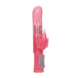 Rotating Beaded Butterfly Vibrator - Pink