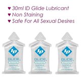 30ml ID Glide Lubricant Water-Based Hypoallergenic Lube 3x 10ml Pillows