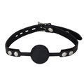 Mute Lock Black Silicone Ball Gag & Padlock