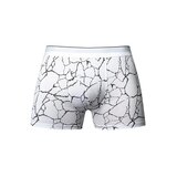 Soo Cumfy White Marble Boxer Brief - Medium