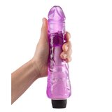 Big Vibrating Dildo Sex Toy 9 Inch Large Girth Purple Vibrator Purple