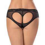 Escante Heart Back Sheer Mesh and Lace Knickers