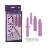 Dr. Laura Berman Dilator Set: Purple Vibrator Massager with 4 Sleeve Sizes