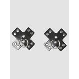 Coquette Black Studded Cross Body Pasties - One size - Black