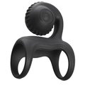 Double Down Cock Ring With 10-Speed Vibrating Clit Stim Curl