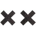 Cottelli Collection Cottelli Nipple Stickers Cross - Black