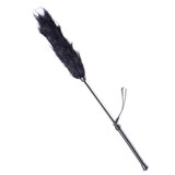 Black Feather Duster Style Luxury Crop