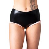 Candy-Coated Latex Knickers In Porcelain