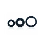 Screaming O RingO Silicone Cock Ring Trio - Black