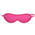 Satin Surrender Pink Faux Leather Blindfold