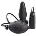 Pump it Up Latex Inflatable Vibrating Butt Plug - 5.5 Inch