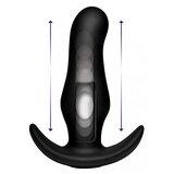 Thump It Curved Silicone Buttplug - Black