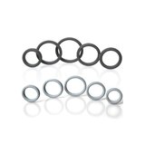 Boneyard Silicone Ring - 5 Piece Kit - Black