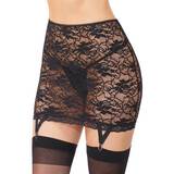 Coquette Stretch Lace Skirt with Suspenders