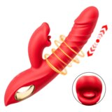 Chloe - 4 In 1 Thrusting  Licking Biting G-spot Vibrator Tongue Clitoral Stimulator