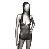 Radiance Hooded Deep V Body Suit - Plus Size