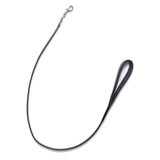 Clearance - Black Leather Reinforced Leash