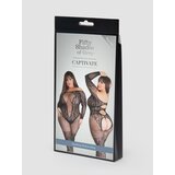 Fifty Shades of Grey Captivate Plus Size Lace Bodystocking - One Size Curve - Black