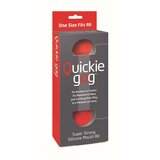Quickie Gag Mouth Bit: Red (One Size)