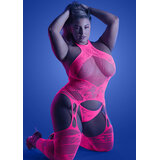 Captivating Halter Bodystocking and G-string - Queen Size
