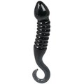 Glacier Smoky Black Glass Monster Dildo - 7.5 Inch
